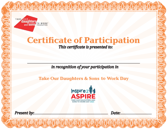 2024 Certificate of Participation (comes in Pack of 10)